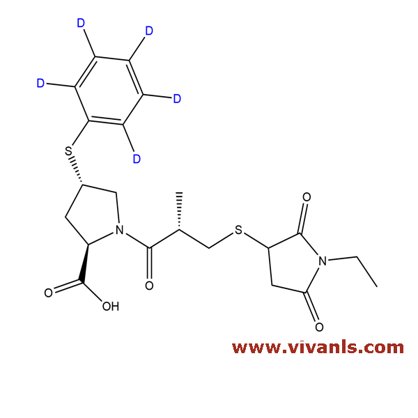 Stable Isotope Labeled Compounds-Zofenoprilat-d5 N-Ethyl Succinimide-1663667594.png